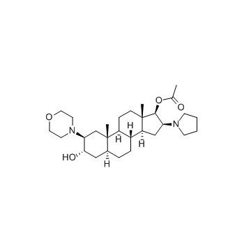  (2b,3a,5a,16b,17b)-17-Acetoxy-3-hydroxy-2-(4-morpholinyl)-16-(1-pyrrolidinyl)androstane