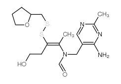 N-[(4-amino-2-methylpyrimidin-5-yl)methyl]-N-[(E)-5-hydroxy-3-(oxolan-2-ylmethyldisulfanyl)pent-2-en