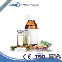 20ml/20R clear/amber borosilicate glass vials for injection