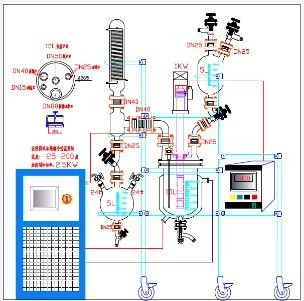 Ultrasonic double glass reaction kettle