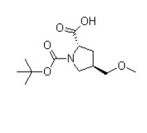 (2S,4S)-4-(Methoxymethyl)-1,2-pyrrolidinedicarboxylic acid 1-(1,1-dimethylethyl) ester