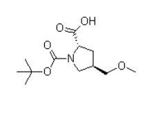 (2S,4S)-4-(Methoxymethyl)-1,2-pyrrolidinedicarboxylic acid 1-(1,1-dimethylethyl) ester