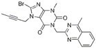 8-Bromo-7-but-2-ynyl-3-methyl-1-(4-methyl-quinazolin-2-ylmethyl)-3,7-dihydro-purine-2,6-dione