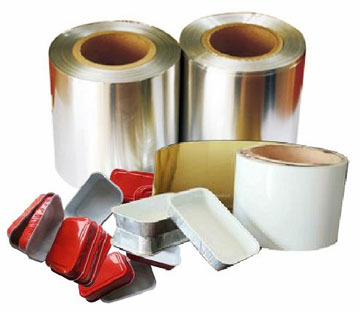 Coated aluminium foil use