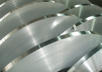 Plain aluminum strip for