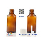 100ml amber glass bottle with pp caps./inner stoper