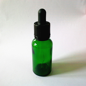 essential oil green bottle