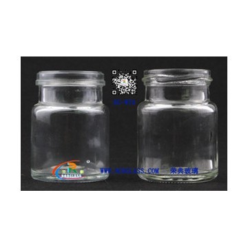 70ml wide mouth clear glass bottle