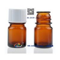amber sample glass bottle of 15ml