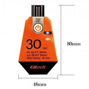 RC-12 Single Use USB Temperature Data Logger