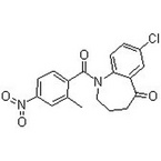 7-Chloro-1,2,3,4-tetrahydro-1-(2-methyl-4-nitrobenzoyl)-5H-1-benzazepin-5-one