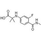 N-[3-Fluoro-4-[(methylamino)carbonyl]phenyl]-2-methylalanine