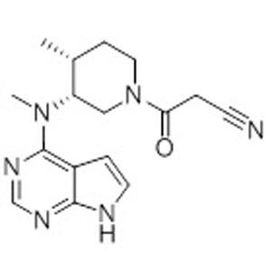 3-((3S,4R)-4-methyl-3-(methyl(7H-pyrrolo[2,3-d]pyrimidin-4-yl)amino)piperidin-1-yl)-3-oxopropanenitr