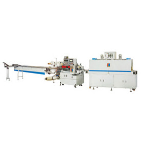 FFCR series shrink packaging machine with bottom film feeding system