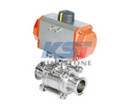 Pueumatic non-retention ball valve