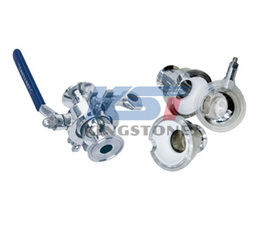 Clamp non-retention ball valve