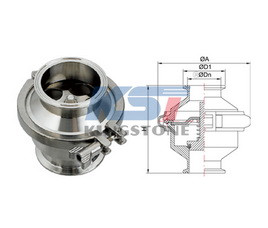 Clamped check valve