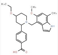 4-((2S,4S)-4-ethoxy-1-((5-methoxy-7-methyl-1H-indol-4-yl)methyl)piperidin-2-yl)benzoicacid