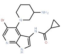 (R)-N-(4-(3-aminopiperidin-1-yl)-5-bromo-1H-pyrrolo[2,3-b]pyridin-3-yl)cyclopropanecarboxamide