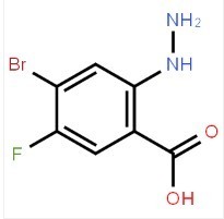 4-bromo-5-fluoro-2-hydrazinylbenzoicacid