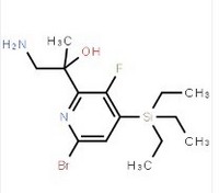 (R)-1-amino-2-(6-bromo-3-fluoro-4-(triethylsilyl)pyridin-2-yl)propan-2-ol