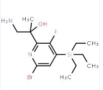 (R)-1-amino-2-(6-bromo-3-fluoro-4-(triethylsilyl)pyridin-2-yl)propan-2-ol