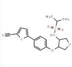 N-((3S,4S)-4-(4-(5-cyanothiophen-2-yl)phenoxy)tetrahydrofuran-3-yl)propane-2-sulfonamide