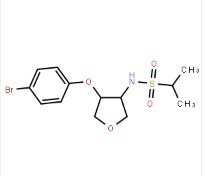 N-((3S,4S)-4-(4-bromophenoxy)tetrahydrofuran-3-yl)propane-2-sulfonamide