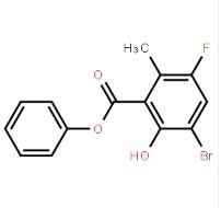 phenyl3-bromo-5-fluoro-2-hydroxy-6-methylbenzoate