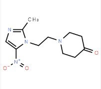 1-(2-(2-methyl-5-nitro-1H-imidazol-1-yl)ethyl)piperidin-4-one