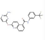 2-((2-aminopyrimidin-4-yl)oxy)-N-(3-(trifluoromethyl)phenyl)quinoline-5-carboxamide