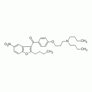 (5-nitro-2-butyl-benzofuran-3-yl)-[4-(3-dibutylamino-propoxy)-phenyl]-methanone-