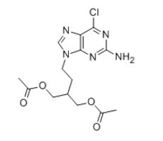 9-(4-Acetoxy-3-acetoxymethylbutyl)-2-amino-6-chloropurine