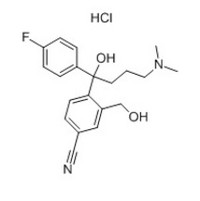 4-[4-(Dimethylamino)-1-(4-fluorophenyl)-1-hydroxybutyl]-3-(hydroxymethyl)benzonitrile hydrochloride