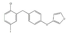 (3s)-3-(4-((2-chloro-5-iodophenyl)methyl)phenoxy)
tetrahydro-furan