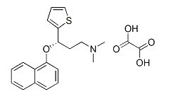 S-(+)-N,N-Dimethyl-3-(1-naphthoxy)-3-(2-thienyl)-1-propylamine oxalate