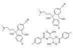 (S)-4-[4-(Dimethylamino)-1-(4-fluorophenyl)-1-hydroxybutyl]-3-(hydroxymethyl)-benzonitrile Di-p-tolu