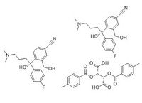 (S)-4-[4-(Dimethylamino)-1-(4-fluorophenyl)-1-hydroxybutyl]-3-(hydroxymethyl)-benzonitrile Di-p-tolu