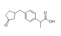 2-(4-((3-oxocyclopentyl)methyl)phenyl)propanoic acid
