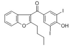 2-Butyl-3-(3,5-diiodo-4-hydroxy benzoyl)benzofuran