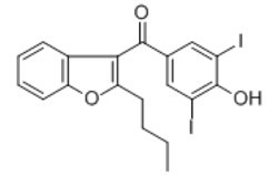 2-Butyl-3-(3,5-diiodo-4-hydroxy benzoyl)benzofuran