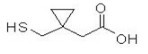 1-(mercaptomethyl) cyclopropane acetic acid