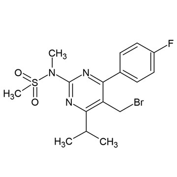 5-(Bromomethyl)-4-(4-fluorophenyl)-6-isopropyl-2-[methyl(methylsulfonyl)amino]pyrimidine