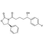 (4S)-3-[(5R)-5-(4-FLUOROPHENYL)-5-HYDROXYPENTANOYL]-4-PHENYL-1,3-OXAZOLIDIN-2-ONE