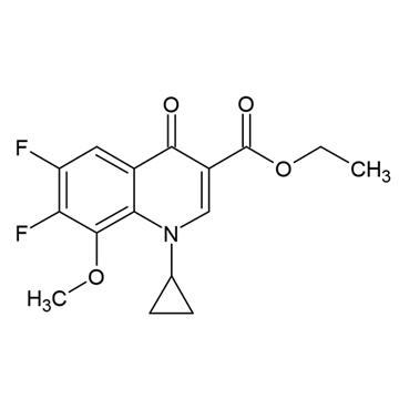 1-Cyclopropyl-6,7-difluoro-1,4-dihydro-8-methoxy-4-oxo-3-quinolinecarboxylic acid ethyl ester