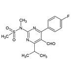 4-(4-Fluorophenyl)-6-isopropyl-2-[(N-methyl-N-methylsulfonyl)amino]pyrimidinyl-5-yl-formyl