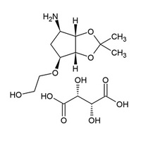 2-((3aR,4S,6R,6aS)-6-amino-2,2-dimethyltetrahydro-3aH-cyclopenta[d][1,3]dioxol-4-yloxy)ethanol L-tat