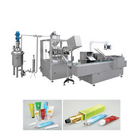 GF400-ZHJ80  Automatic Tube Filling and Sealing Cartoning Packing Production Line