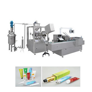 GF400-ZHJ80 ?Automatic Tube Filling and Sealing Cartoning Packing Production Line