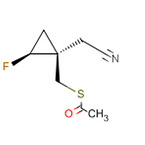 S-(((1S,2S)-1-(cyanomethyl)-2-fluorocyclopropyl)methyl) ethanethioate